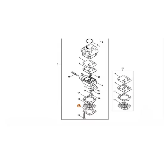 STIHL  Pokrywa zamykająca 4149 121 0800